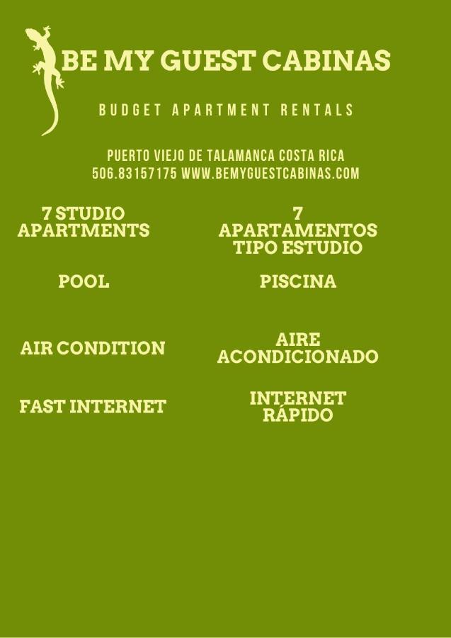 Be My Guest Cabinas Puerto Viejo de Talamanca Exterior foto
